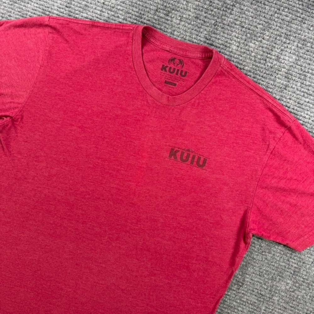 Kuiu Ultralight Hunting Graphic T-Shirt Mens XL Red Short Sleeve Crewneck Logo
